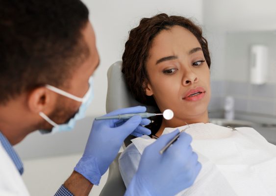 patient nervous for dental exam