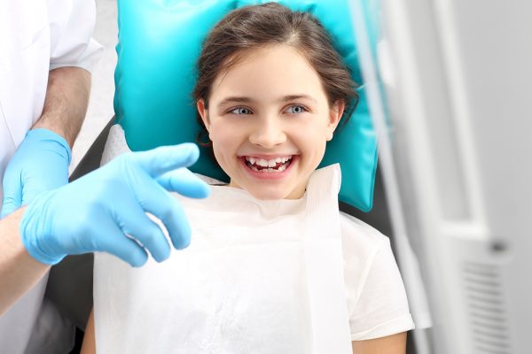 child receiving dental care